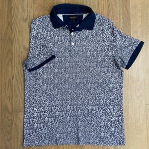 Banana republic, luxury touch, polo, size large skull/floral design